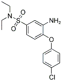 3-AMINO-4-(4-CHLORO-PHENOXY)-N,N-DIETHYL-BENZENESULFONAMIDE Struktur