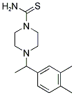 4-[1-(3,4-DIMETHYLPHENYL)ETHYL]PIPERAZINE-1-CARBOTHIOAMIDE Struktur