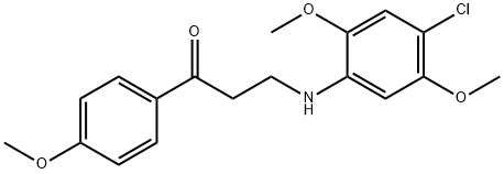 3-(4-CHLORO-2,5-DIMETHOXYANILINO)-1-(4-METHOXYPHENYL)-1-PROPANONE Struktur