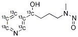 4-(METHYLNITROSAMINO)-1-(3-PYRIDYL)-1-BUTANOL-1,2',3',4',5',6'-13C6 Struktur