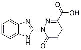 1-(1H-BENZOIMIDAZOL-2-YL)-6-OXO-1,4,5,6-TETRAHYDRO-PYRIDAZINE-3-CARBOXYLIC ACID Struktur