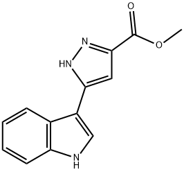 METHYL 3-(1H-INDOL-3-YL)-1H-PYRAZOLE-5-CARBOXYLATE Struktur