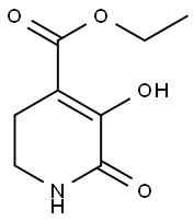 5-HYDROXY-6-OXO-1,2,3,6-TETRAHYDROPYRIDINE-4-CARBOXYLIC ACID ETHYL ESTER Struktur