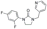 1-(2,4-DIFLUOROPHENYL)-3-(PYRIDIN-3-YLMETHYL)IMIDAZOLIDIN-2-ONE Struktur