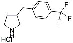 3-(4-(TRIFLUOROMETHYL)BENZYL)PYRROLIDINE HYDROCHLORIDE Struktur