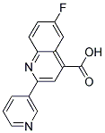 6-FLUORO-2-PYRIDIN-3-YLQUINOLINE-4-CARBOXYLIC ACID Struktur