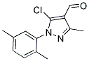 5-CHLORO-1-(2,5-DIMETHYLPHENYL)-3-METHYL-1H-PYRAZOLE-4-CARBALDEHYDE Struktur