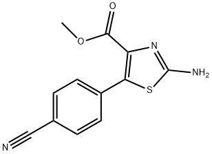 METHYL 2-AMINO-5-(4-CYANOPHENYL)-1,3-THIAZOLE-4-CARBOXYLATE Struktur