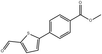 METHYL 4-(5-FORMYL-2-THIENYL)BENZENECARBOXYLATE Struktur