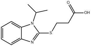 3-[(1-ISOPROPYL-1H-BENZIMIDAZOL-2-YL)THIO]PROPANOIC ACID Struktur