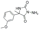 3-AMINO-5-(3-METHOXYPHENYL)-5-METHYLIMIDAZOLIDINE-2,4-DIONE Struktur