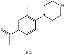 1-(2-METHYL-4-NITRO-PHENYL)-PIPERAZINE, HYDROCHLORIDE Struktur