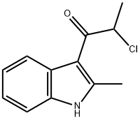 2-CHLORO-1-(2-METHYL-1H-INDOL-3-YL)PROPAN-1-ONE Struktur