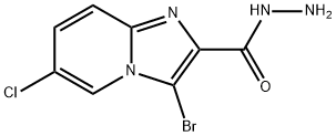 3-BROMO-6-CHLOROIMIDAZO[1,2-A]PYRIDINE-2-CARBOHYDRAZIDE Struktur