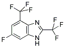 6-FLUORO-2,4-BIS(TRIFLUOROMETHYL)BENZIMIDAZOLE Struktur