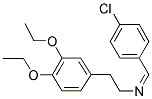 (4-CHLORO-BENZYLIDENE)-[2-(3,4-DIETHOXY-PHENYL)-ETHYL]-AMINE Struktur