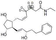 17-PHENYL TRINOR PROSTAGLANDIN F2ALPHA ETHYL AMIDE-D4 Struktur