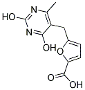 5-[(2,4-DIHYDROXY-6-METHYLPYRIMIDIN-5-YL)METHYL]-2-FUROIC ACID Struktur