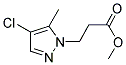 3-(4-CHLORO-5-METHYL-PYRAZOL-1-YL)-PROPIONIC ACID METHYL ESTER Struktur