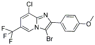 3-BROMO-8-CHLORO-2-(4-METHOXYPHENYL)-6-(TRIFLUOROMETHYL)IMIDAZO[1,2-A]PYRIDINE Struktur