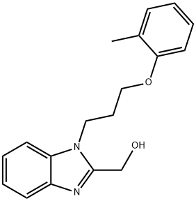 (1-[3-(2-METHYLPHENOXY)PROPYL]-1H-BENZIMIDAZOL-2-YL)METHANOL Struktur