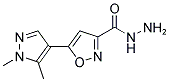 5-(1,5-DIMETHYL-1 H-PYRAZOL-4-YL)-ISOXAZOLE-3-CARBOXYLIC ACID HYDRAZIDE Struktur