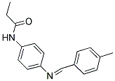 N-(4-((4-METHYLBENZYLIDENE)AMINO)PHENYL)PROPANAMIDE Struktur