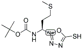 [1-(5-MERCAPTO-[1,3,4]OXADIAZOL-2-YL)-3-METHYLSULFANYL-PROPYL]-CARBAMIC ACID TERT-BUTYL ESTER Struktur