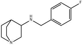 (1-AZA-BICYCLO[2.2.2]OCT-3-YL)-(4-FLUORO-BENZYL)-AMINE Struktur