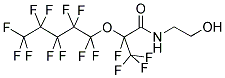 N-(2-HYDROXYETHYL)-2,3,3,3-TETRAFLUORO-2-(PERFLUOROPENTOXY)PROPANAMIDE Struktur