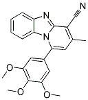 3-METHYL-1-(3,4,5-TRIMETHOXYPHENYL)PYRIDO[1,2-A]BENZIMIDAZOLE-4-CARBONITRILE Struktur