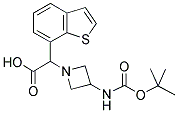 BENZO[B]THIOPHEN-7-YL-(3-TERT-BUTOXYCARBONYLAMINO-AZETIDIN-1-YL)-ACETIC ACID Struktur