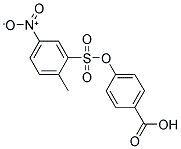 4-(2-METHYL-5-NITRO-BENZENESULFONYLOXY)-BENZOIC ACID Struktur