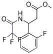 METHYL 3-(2-FLUOROPHENYL)-3-[(2,2,2-TRIFLUOROACETYL)AMINO]PROPANOATE Struktur