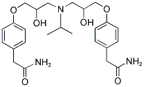 4,4'-[N-ISOPROPYL-3,3'-IMINOBIS (2-HYDROXYPROPOXY)]-BIS(2-PHENYLACETAMIDE) Struktur