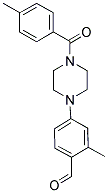 2-METHYL-4-[4-(4-METHYLBENZOYL)PIPERAZIN-1-YL]BENZALDEHYDE Struktur