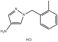 1-(2-METHYL-BENZYL)-1H-PYRAZOL-4-YLAMINE DIHYDROCHLORIDE Struktur