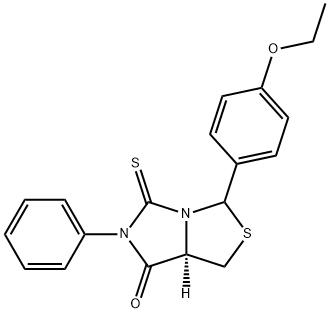 (7AR)-3-(4-ETHOXYPHENYL)-6-PHENYL-5-THIOXOTETRAHYDRO-7H-IMIDAZO[1,5-C][1,3]THIAZOL-7-ONE Struktur