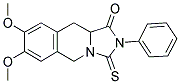 7,8-DIMETHOXY-2-PHENYL-3-THIOXO-2,3,10,10A-TETRAHYDROIMIDAZO[1,5-B]ISOQUINOLIN-1(5H)-ONE Struktur