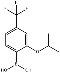 2-ISOPROPOXY-4-(TRIFLUOROMETHYL)PHENYLBORONIC ACID Struktur