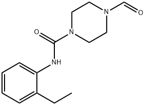 N-(2-ETHYLPHENYL)(4-FORMYLPIPERAZINYL)FORMAMIDE Struktur