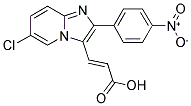 3-[6-CHLORO-2-(4-NITRO-PHENYL)-IMIDAZO[1,2-A]-PYRIDIN-3-YL]-ACRYLIC ACID Struktur