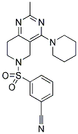 3-(2-METHYL-4-PIPERIDIN-1-YL-7,8-DIHYDRO-5H-PYRIDO[4,3-D]PYRIMIDINE-6-SULFONYL)-BENZONITRILE Struktur