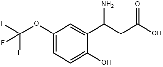 3-AMINO-3-(2-HYDROXY-5-TRIFLUOROMETHOXY-PHENYL)-PROPIONIC ACID Struktur