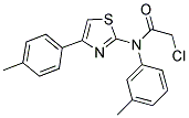 2-CHLORO-N-(3-METHYLPHENYL)-N-[4-(4-METHYLPHENYL)-1,3-THIAZOL-2-YL]ACETAMIDE Struktur