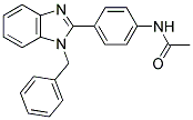 N-[4-(1-BENZYL-1H-BENZOIMIDAZOL-2-YL)-PHENYL]-ACETAMIDE Struktur