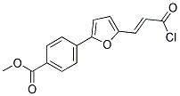 METHYL 4-(5-[(1E)-3-CHLORO-3-OXOPROP-1-ENYL]-2-FURYL)BENZOATE Struktur