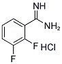 2,3-DIFLUORO-BENZAMIDINE HYDROCHLORIDE Struktur