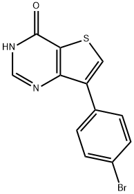 7-(4-BROMO-PHENYL)-3H-THIENO[3,2-D]PYRIMIDIN-4-ONE Struktur