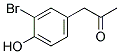 3-BROMO-4-HYDROXY PHENYL ACETONE Struktur